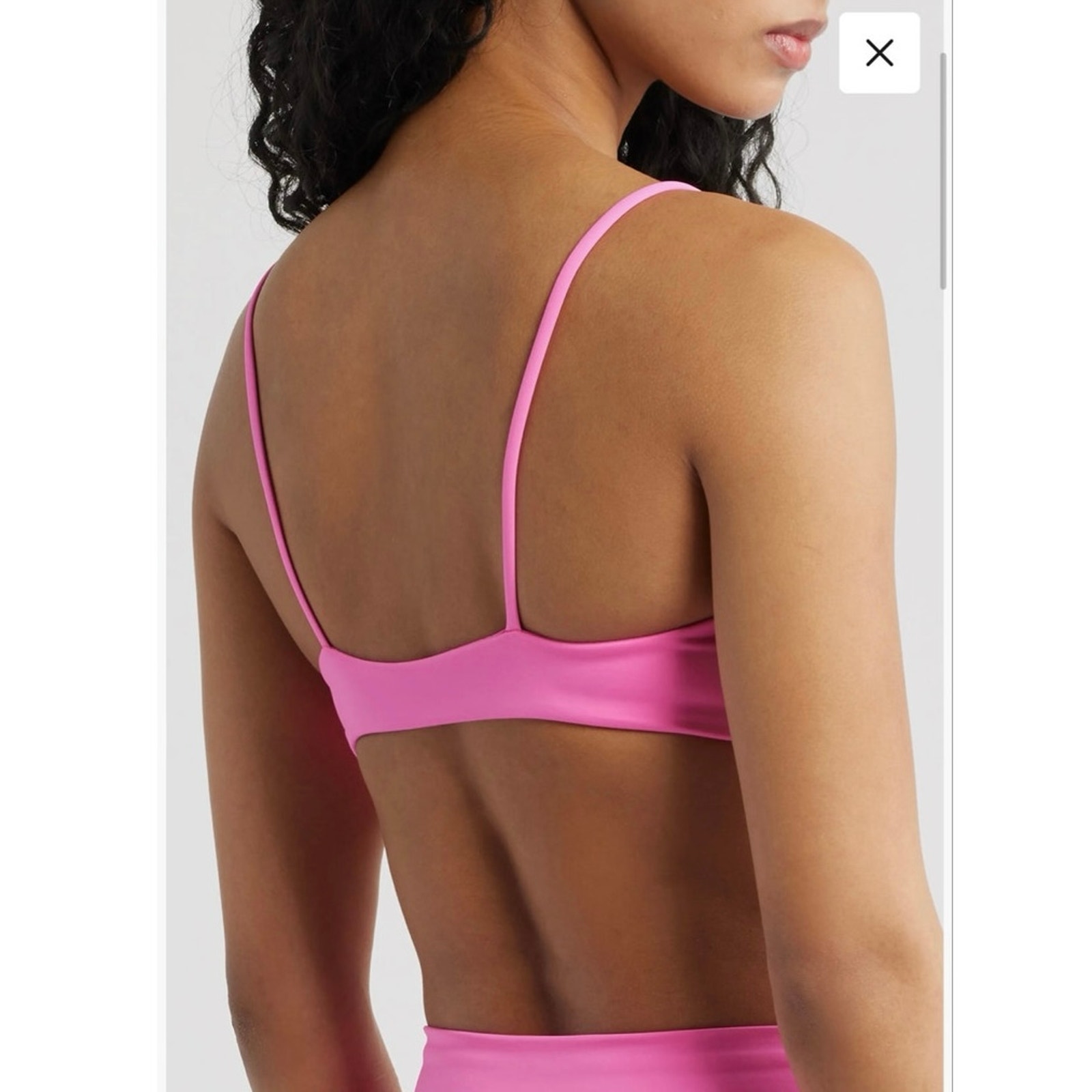 Nwt Left On Friday Sunday Bikini Top In Shock Pink Sz Xs — image 2 of 6